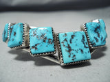 Fascinating Native American Navajo Sleeping Beauty Turquoise Sterling Silver Bracelet-Nativo Arts