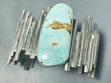 Most Unique Native American Navajo #8 Turquoise Staggered Sterling Silver Bracelet-Nativo Arts
