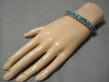 Amazing Vintage Navajo Turquoise Sterling Silver Native American Bracelet-Nativo Arts