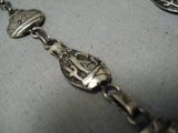 Stunning Glen Sandoval Vintage Native American Navajo Feather Sterling Silver Necklace-Nativo Arts