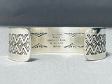 Important Native American Navajo And Apache Turquoise Space Kachina Sterling Silver Bracelet-Nativo Arts