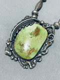 Fantastic Vintage Native American Navajo Turquoise Sterling Silver Necklace-Nativo Arts