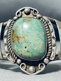 Native American Rare Vintage Santo Domingo Gigantic Royston Turquoise Sterling Silver Bracelet-Nativo Arts