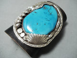 One Of The Best Ever Vintage Native American Navajo Turquoise Sterling Silver Ketoh Bracelet-Nativo Arts