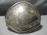 Quality Hand Tooled Vintage Navajo Sterling Silver Native American Bracelet-Nativo Arts