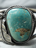 Marvelous Vintage Native American Navajo Royston Turquoise Sterling Silver Bracelet Old-Nativo Arts