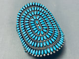 One Of The Best Vintage Native American Zuni Turquoise Sterling Silver Bracelet-Nativo Arts