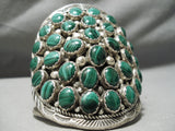 Best Vintage Smithsonian Native American Navajo Sterling Silver Malachite Bracelet-Nativo Arts