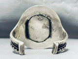 Extremely Rare 'Last Chance' Turquoise Vintage Native American Navajo Sterling Silver Bracelet-Nativo Arts