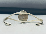 Lovely Vintage Native American Navajo Blue Gem Turquoise Sterling Silver Bracelet-Nativo Arts