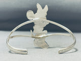 Wonderful Native American Zuni Mother Of Pearl Sterling Silver Minnie Bracelet-Nativo Arts