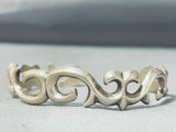 Incredible Vintage Native American Navajo Sterling Silver Vine Bracelet-Nativo Arts