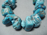 Newsworthy 362 Gram Vintage Native American Navajo Turquoise Sterling Silver Necklace-Nativo Arts