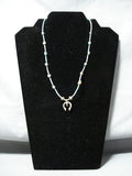 Beautiful Vintage Native American Navajo Turquoise Sterling Silver Necklace-Nativo Arts