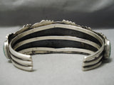 Best Vintage Native American Navajo Apache Turquoise Sterling Silver Bracelet Old-Nativo Arts