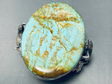 Native American 265 Gram Monster Turquoise Sterling Silver Lizard Bracelet-Nativo Arts