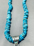 Massive Native American Navajo Turquoise Sterling Silver Beautiful Necklace-Nativo Arts