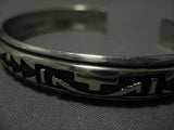 Fabulous Vintage Native American Navajo Thoms Singer Sterling Silver Bracelet Old-Nativo Arts