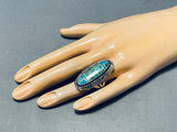 The Best Gil Nelson Vintage Native American Navajo Turquoise Inlay Sterling Silver Ring-Nativo Arts