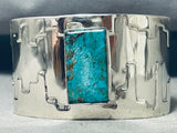 Exquisite Native American Navajo 8 Turquoise Sterling Silver Bracelet-Nativo Arts