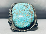 Important Museum Vintage Native American Navajo Carico Lake Turquoise Sterling Silver Bracelet-Nativo Arts