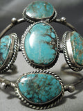 Museum Vintage Native American Navajo Royston Turquoise Sterling Silver Bracelet Old-Nativo Arts
