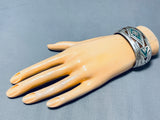 Excellent Vintage Native American Navajo Turquoise Sterling Silver Bracelet-Nativo Arts