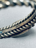 Al Jake Important Vintage Native American Navajo Royston Turquoise Sterling Silver Bracelet-Nativo Arts