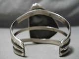 Heavy Huge Vintage Native American Navajo Royston Turquoise Sterling Silver Bracelet Old-Nativo Arts