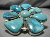 Biggest Navajo Turquoise Sterling Silver Native American Ring- Wow!-Nativo Arts