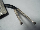 Incredible Vintage Native American Navajo Sleeping Beauty Turquoise Sterling Silver Bolo-Nativo Arts