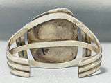 Johnny Johnson Vintage Native American Navajo Rare Turquoise Sterling Silver Bracelet-Nativo Arts