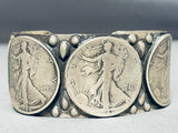 Excellent San Felipe Sterling Silver Coin Bracelet-Nativo Arts