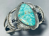 Museum Vintage Native American Navajo Royston Turquoise Sterling Silver Signed Bracelet-Nativo Arts