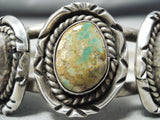Thicker Vintage Native American Navajo Royston Turquoise Sterling Silver Bracelet-Nativo Arts