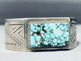 Important Vintage Native American Navajo Stan Parker Turquoise Sterling Silver Bracelet-Nativo Arts