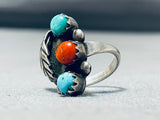 Sweet Vintage Native American Navajo Turquoise Sterling Silver Ringold-Nativo Arts