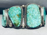 One Of The Best Ever Native American Navajo Guild Vintage Turquoise Sterling Silver Bracelet-Nativo Arts