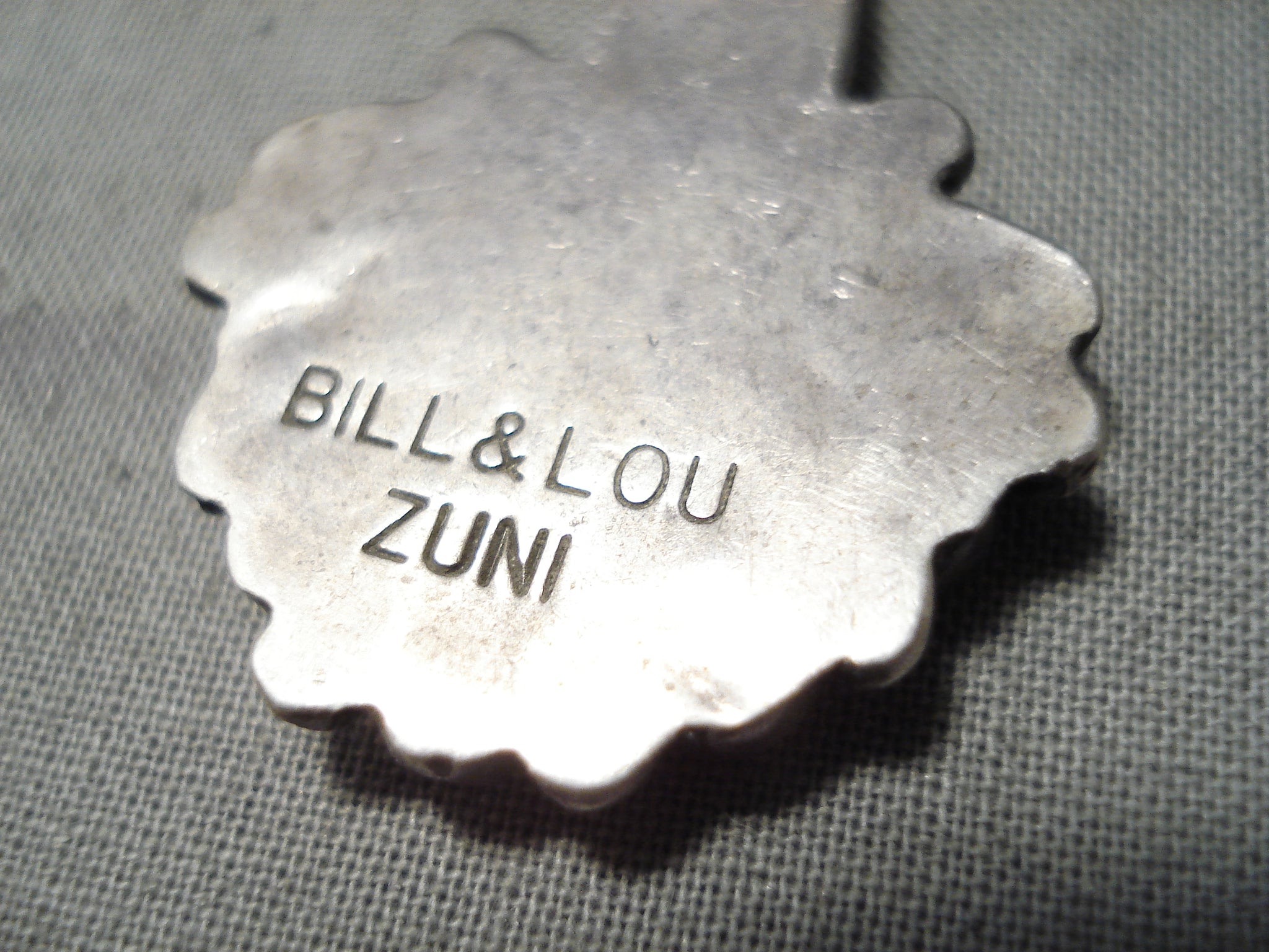 Important Vintage Native American Zuni Bill Lou Sterling Silver 