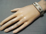 Signed Vintage Navajo Native American 14k Gold Sterling Silver Bracelet-Nativo Arts