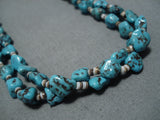 Exceptional Vintage Navajo Turquoise Native American Necklace Old-Nativo Arts