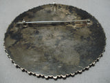 Amazing Vintage Native American Navajo Turquoise Cluster Sterling Silver Pin Pendant-Nativo Arts
