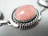 Stunning Navajo Red Agate Sterling Silver Bracelet Native American-Nativo Arts