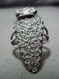 Incredible Vintage Native American Navajo John Begay Sterling Silver Arrowhead Ring-Nativo Arts