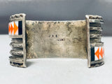 John Rosalie Bowannie Vintage Native American Zuni Turquoise Sterling Silver Bracelet-Nativo Arts