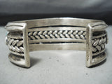 Best Jeanette Dale Vintage Native American Navajo Carico Lake Turquoise Sterling Silver Bracelet-Nativo Arts