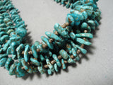 One Of The Best Vintage Native American Navajo Turquoise Heishi Squawtie Necklace Old-Nativo Arts