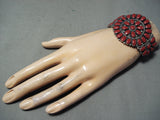 Incredible Vintage Native American Navajo Sterling Silver Cluster Bracelet-Nativo Arts