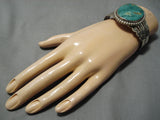 Huge Vintage Native American Navajo Royston Turquoise Sterling Silver Bracelet-Nativo Arts