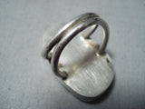 Huge Vintage Native American Navajo Royston Turquoise Sterling Silver Ring Old-Nativo Arts
